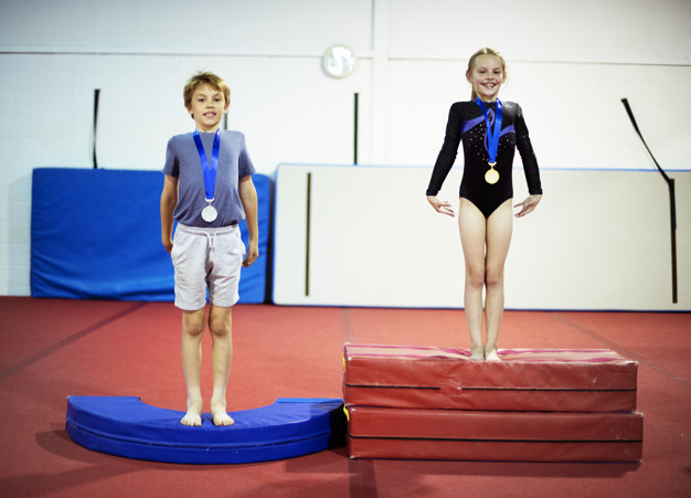 medaljer til børnegymnaster